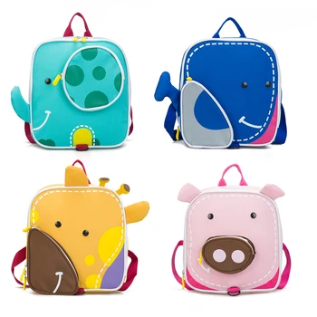 

HAWSON Cute Cartoon Kindergarten School Backpacks For Girls Boys Baby Animal Anti-lost Children Shoulders Backpack Handbags