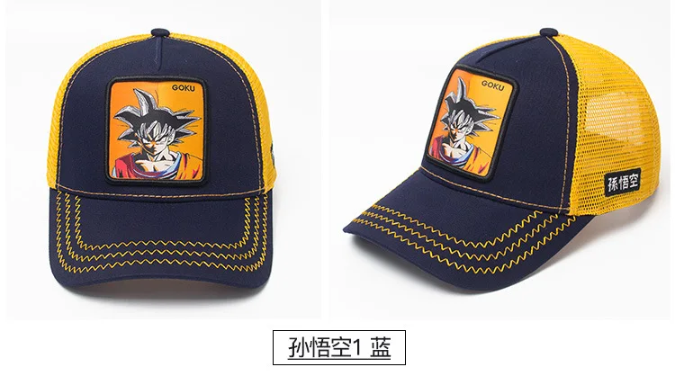 Популярный бренд Goku супер 12 стилей Dragon Ball Snapback хлопковая бейсбольная кепка для мужчин и женщин хип-хоп папа сетчатая шапка бейсболка дропшиппинг