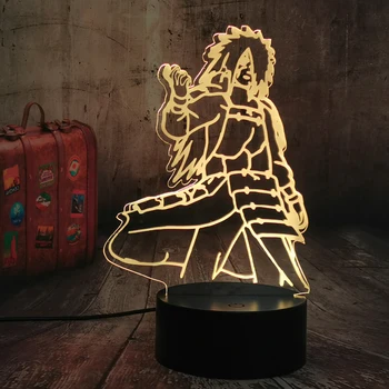 

Anime Figures Naruto Uchiha Marada 3D LED Action Figurine Table Desk Night Lights Lamp Boys Sleeping Bedside Lampara Decor lamps