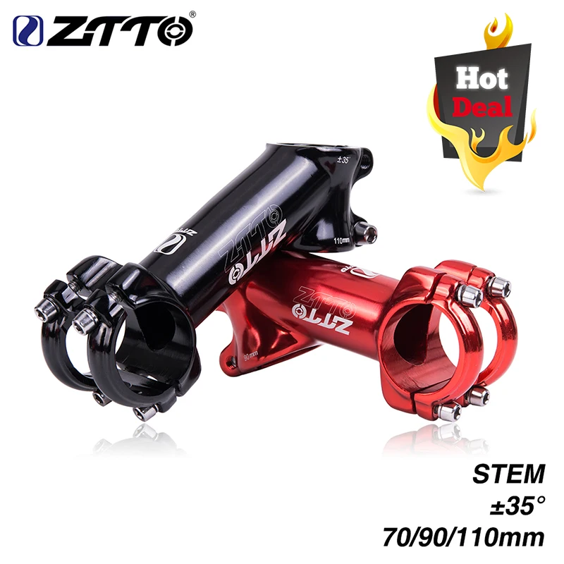 ZTTO 70 90 110 мм 35 градусов Высокопрочный легкий 31,8 мм полированный стержень для XC AM MTB Горный шоссейный велосипед Глянцевая велосипедная часть