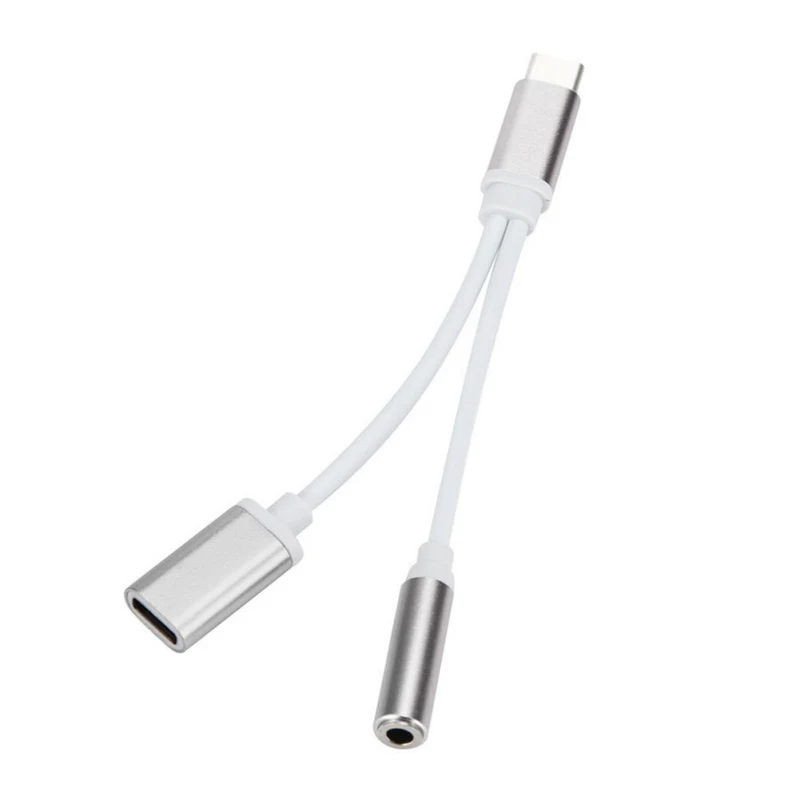 S USB-C Тип Кабеля C до 3,5 мм аудио разъем для наушников кабель, адаптер для зарядки для Letv 2/Xiaomi для huawei Pro - Цвет: S