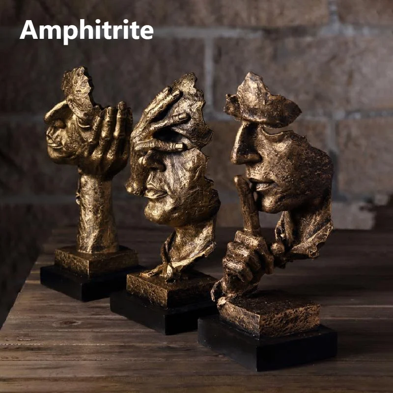 

Modern Abstract Creative Statues Faces Art Antique Furniture Room And Home Accessories Decorations In Northern Europe