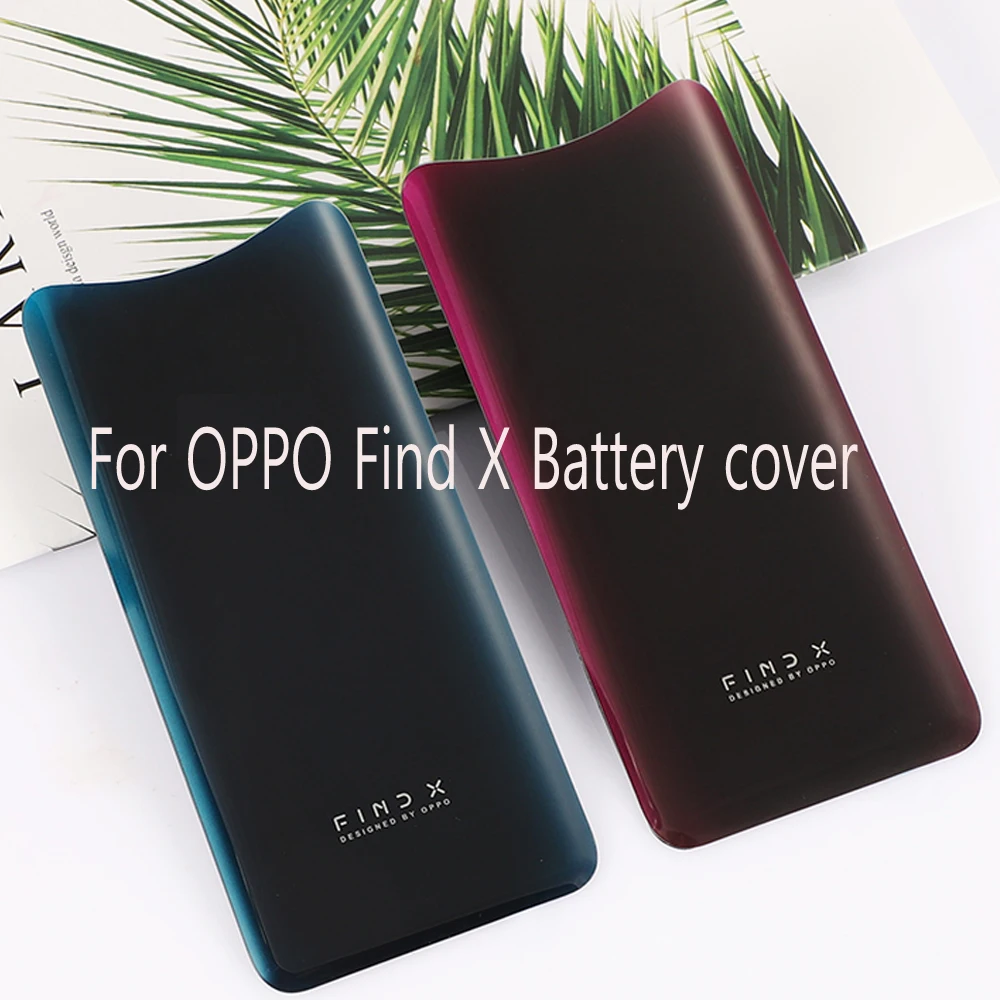 Корпус Find X для OPPO Findx Задняя стеклянная крышка аккумулятора запасные части