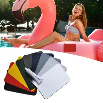 

PVC Patch Repair Kit Puncture Repair Kit Waterproof Pool Patches Glue Set for Inflatable Raft Kayak Swimming Pools