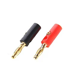 Vis de haut parleur Audio Type lanterne, 20 pièces, or doré, 4mm, noir, rouge, tête de banane, connecteurs fixes plaqués or 