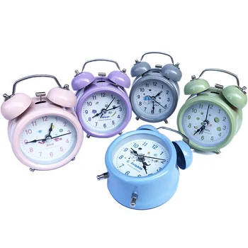 

3 Inches Metal Bell Alarm Clock Aishida Super Quiet Movement Nordic g