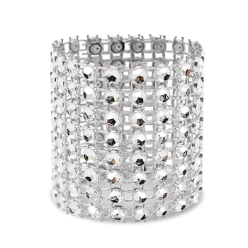 

Napkin Ring, 120 Pieces Of Napkin Ring Diamond Decoration, Suitable for Placement, Wedding Reception, Dinner or Holiday Party, F