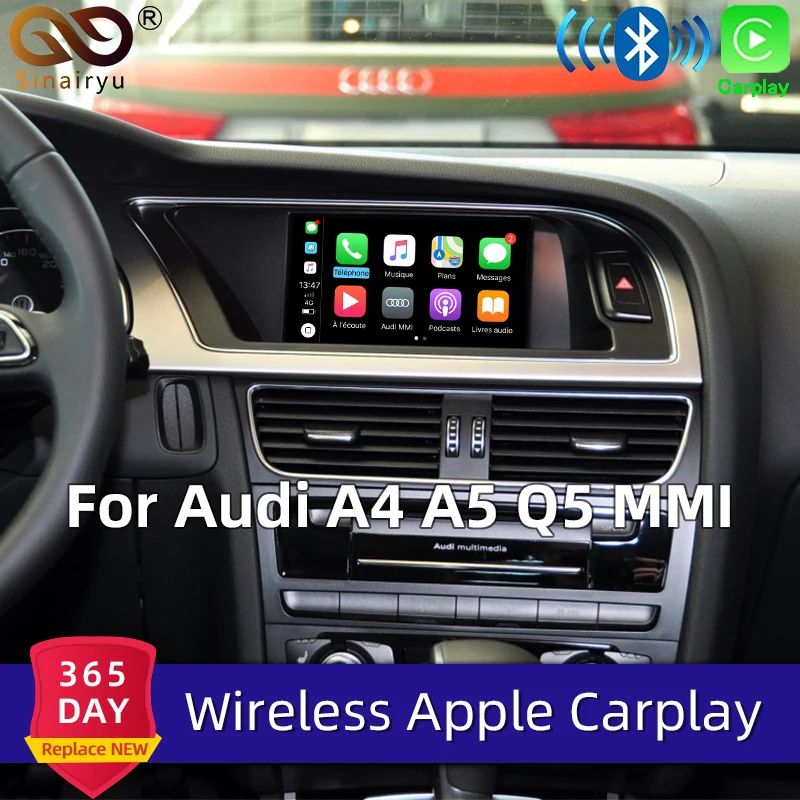 Sinairyu беспроводной/проводной USB Apple CarPlay для Audi 2009 2018 A4 A5 Q5 S5 Non MMI активированный Carplay