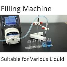 Small Manual Bottle Filling Peristaltic Pump Dispensing Machine for Oil Perfume