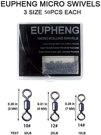 Eupheng Fly Fishing Snap Hooks 25pcs per bag 2 Bags Bronze color