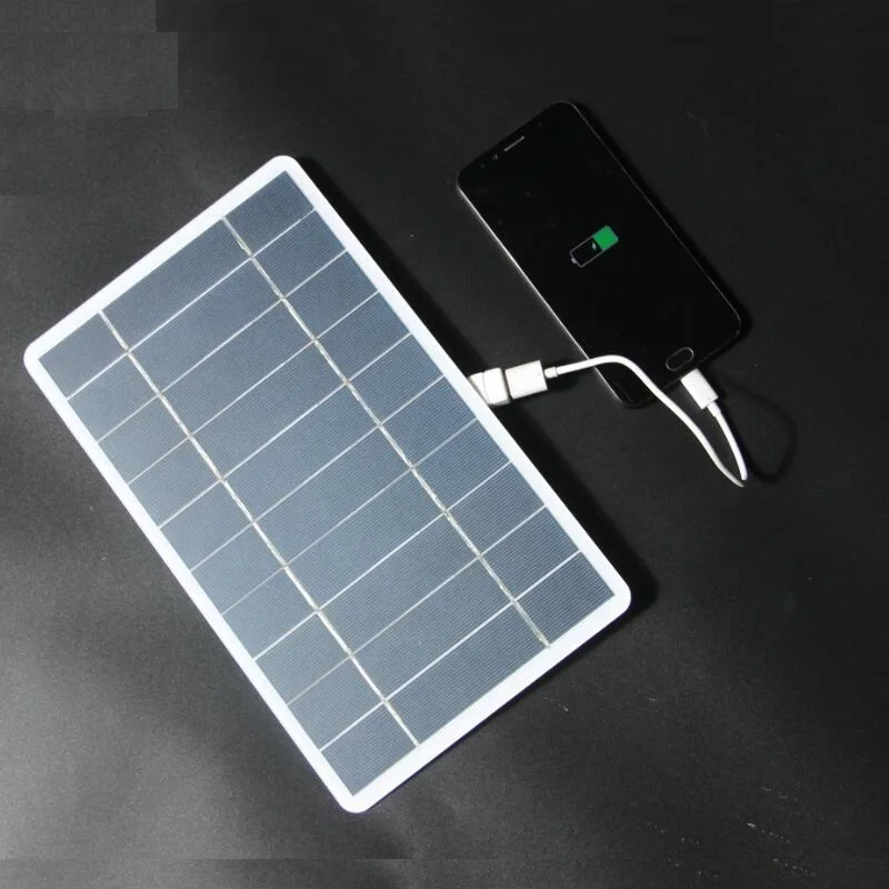 BUHESHUI 5 V 3W 7W 10W Output USB Solar Panel Charger USB Female port Charger For Mobile Phone /3.7V 18650 Battery