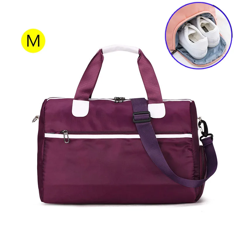 Wine Red M Сумка для йоги, фитнеса, тренажерного зала, sac de, спортивные сумки, сухая влажная сумка для плавания для женщин, Tas, для путешествий, для тренировок, водонепроницаемая, bolsa XA536WA - Цвет: Wine Red M