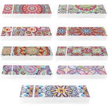 5D DIY Special Shaped Diamond Painting 2 Grids Stationery Pencil Box Rhinestones Diamond Embroidery Mandala Storage Case Gifts