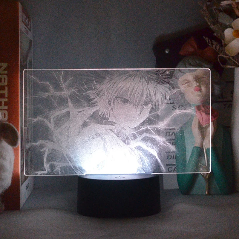 

Hunter X Hunter Manga Figure 3D Picture Lamp Led Touch Battery Anime Night Light RGB Neon Sitting Room Table Decoration For Home