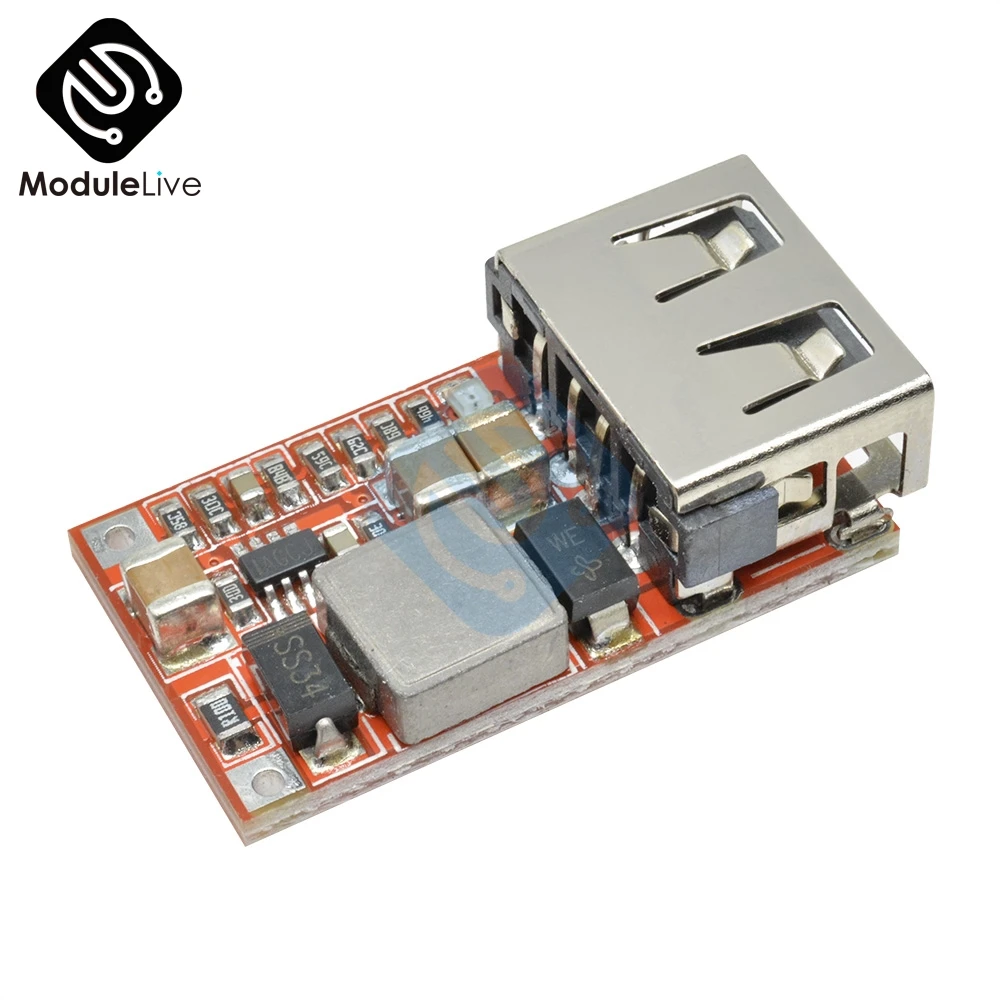 6-24V 24V 12V 5V 3A USB понижающий модуль DC-DC конвертер телефон Зарядное устройство Модуль электропитания автомобиля эффективность 97.5% понижающий модуль