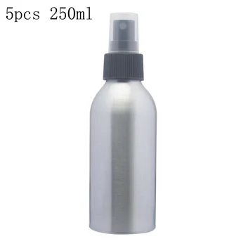 

5PCS 40-250ML Empty Refillable Pump Spray Aluminum Bottle Travel Perfume Toilet Pressing Spray Head Portable