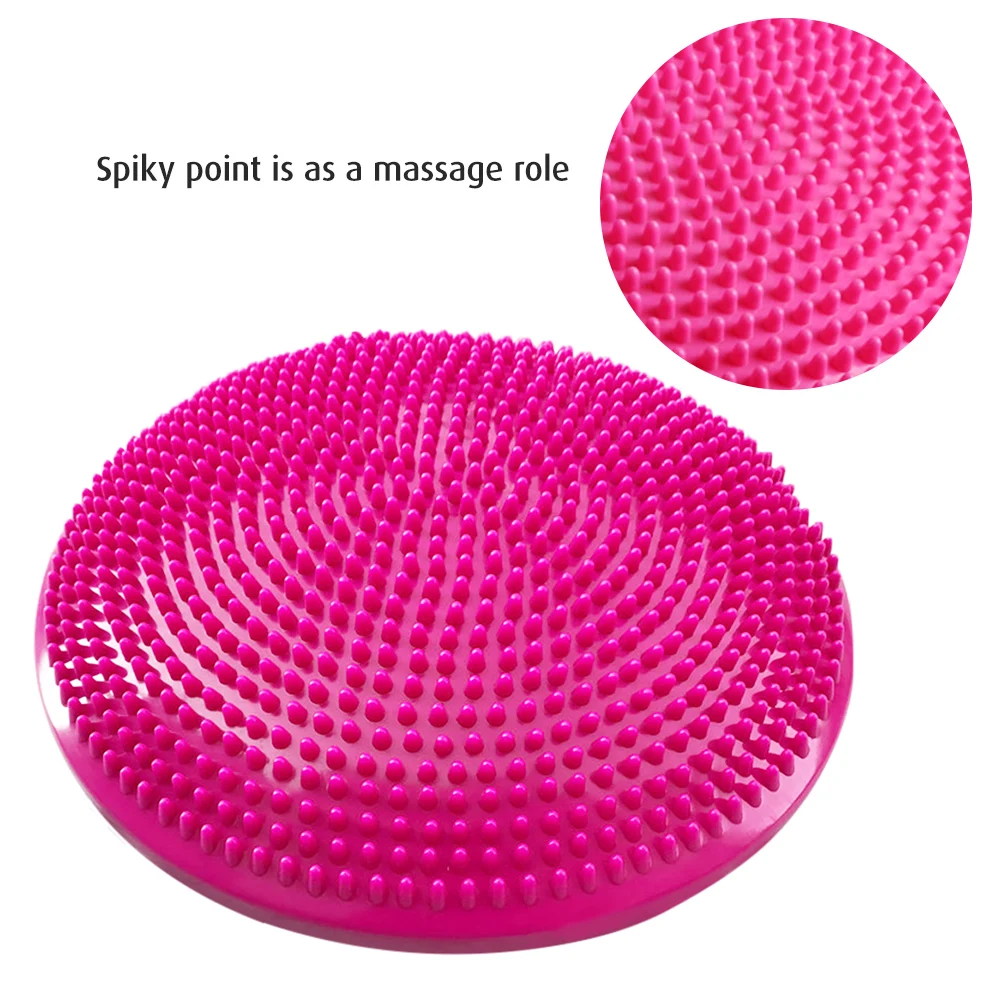 33CM Yoga Balance Disc Durable Inflatable Yoga Massage Ball Pad Stability Cushion Free Hand Pump For Sports Gym Fitness Yoga