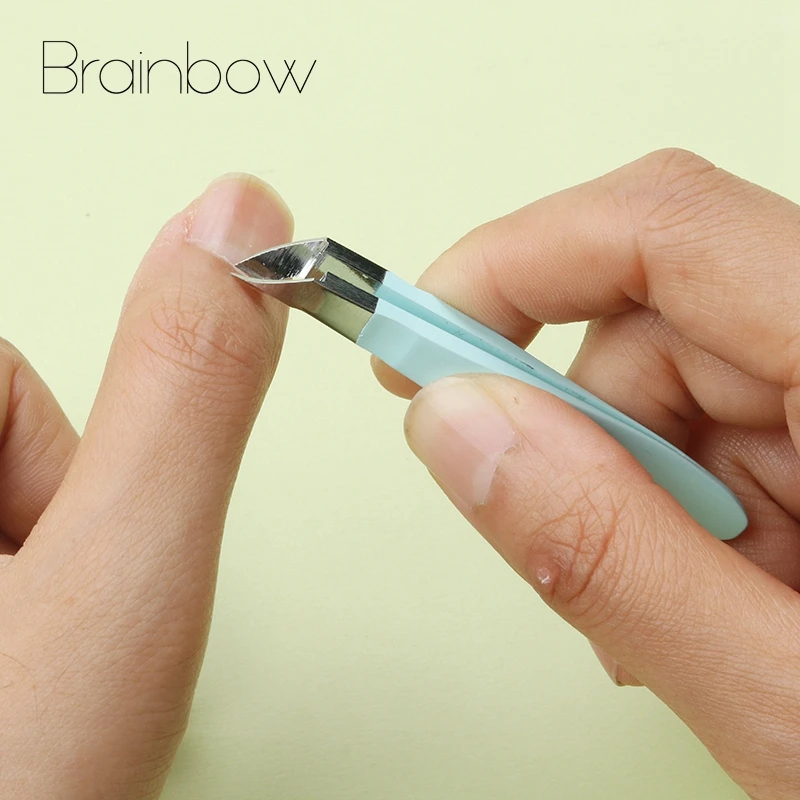 Brainbow маленькие ножницы для кутикулы ногтей пинцет мини-клипер для ногтей Резак Триммер для пальцев и пальцев ног мертвой кожи удаление педикюрных инструментов