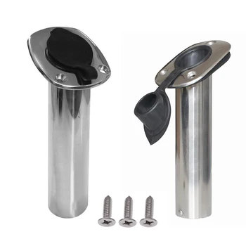 

15/ 30 /90 Degree Fishing Pole Stand Stainless Steel Boat Marine Fishing Rod Holder Accessory Tool