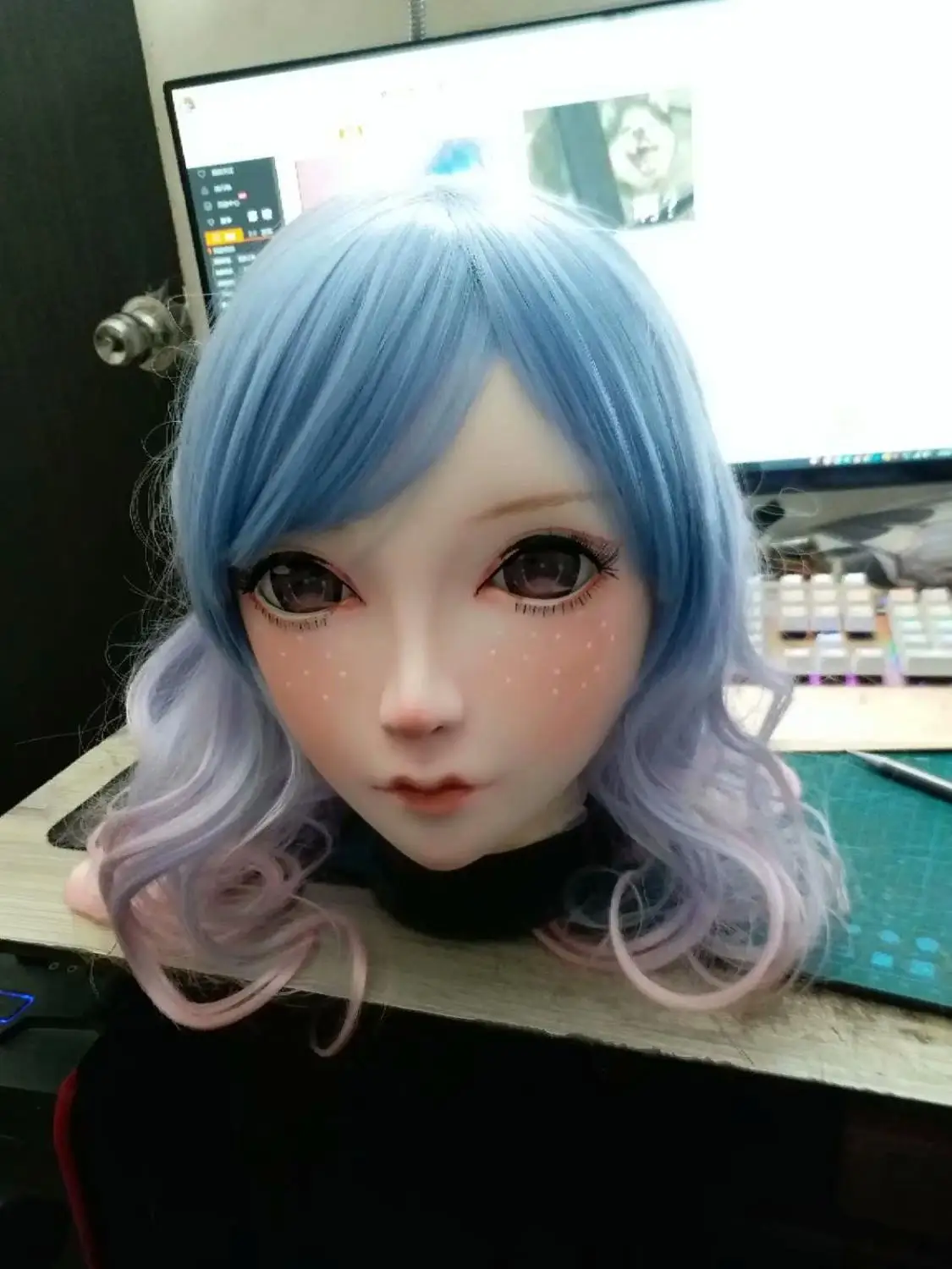 NEW-24) BJD Кигуруми для транссексуалов, Красота макияж Косплэй силиконовая маска Аниме Kigurumi маски резиновые секс куклы