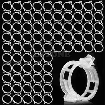 

100pcs Tomato Veggie Garden Support Clips for Trellis Twine Greenhouse Drop Ship Support