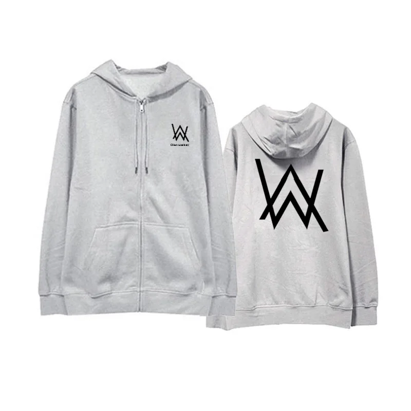 Allen Walker DJ Толстовка Alan Walker электронная музыка Выцветшая молния с капюшоном пальто для мужчин и женщин плюс бархат весна и осень