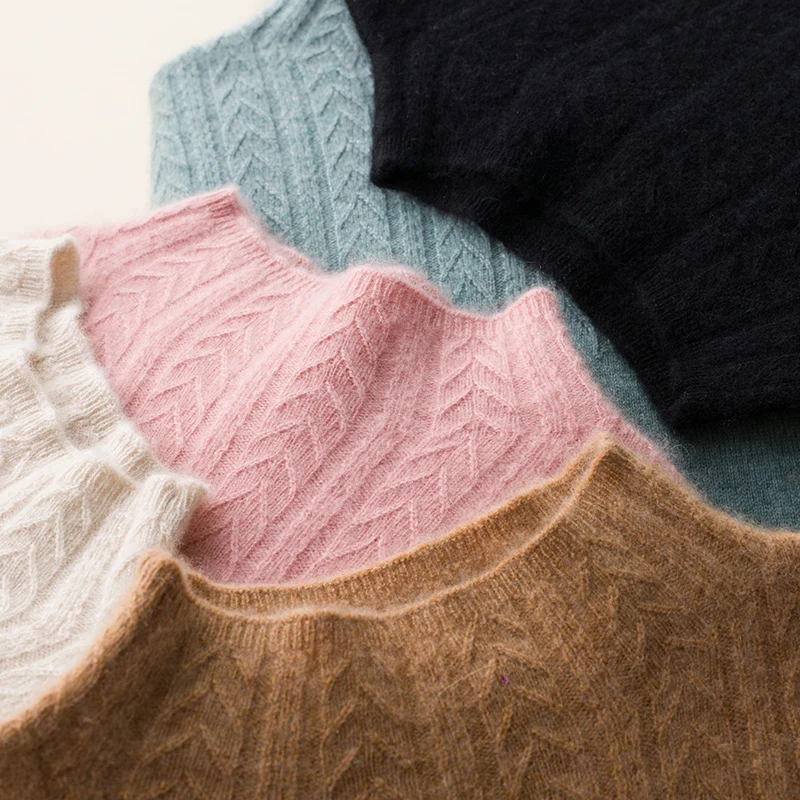 New clothing    European and American wind  ?Women Sweaters 100% Cashmere Pullovers 2020 Winter New Arrival O neck Jumpers Woman Pure Cashmere Knitwear Girl Clothes Lady Top