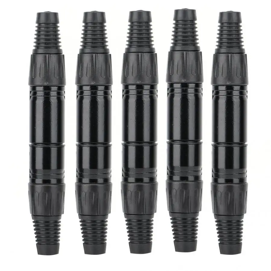 Разъем Микрофон XLR Соединительный Кабель-адаптер Черный 3 pin мини портативный микрофон аудио разъем динамик терминал