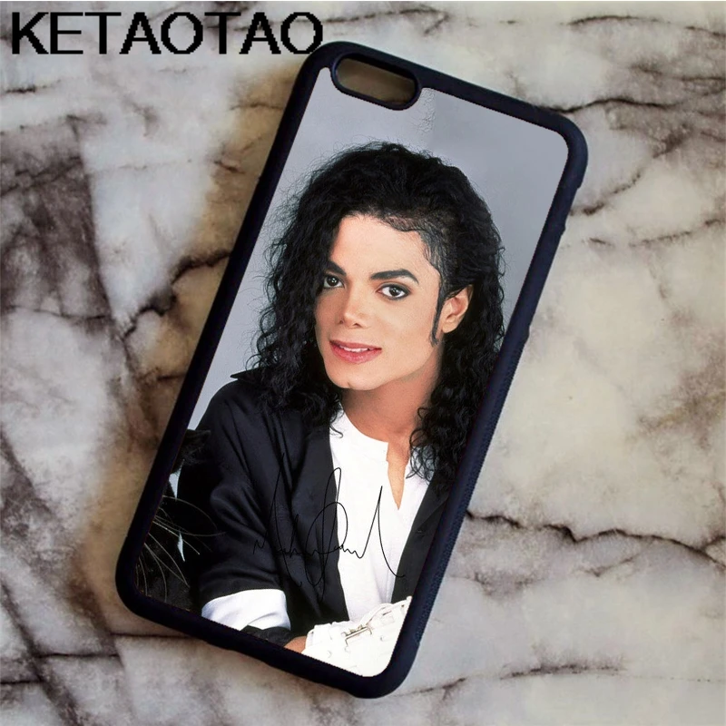 KETAOTAO King of 1 чехол для телефона с Майклом Джексоном для iPhone 4S 5C 5S 6 s 7 8 SE X Plus XR XS Max чехол из мягкого ТПУ резины силикона - Цвет: Черный