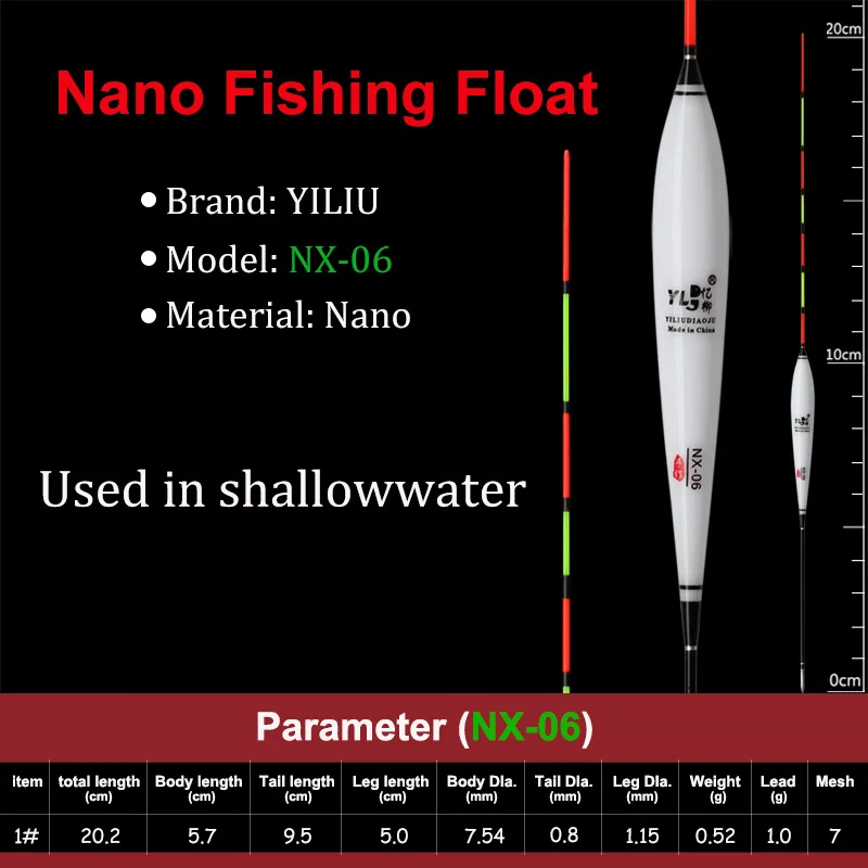 3 шт. абсолютно новые nano поплавки для рыбалки высокое качество вертикальные shallowwater Crucian Карп буй водонепроницаемый короткий поплавок Китай - Цвет: NX-06