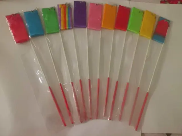 2014-Rhythmic-Gymnastics-Ribbon-Pilates-100-Pcs-Hot-Baton-Twirling-Streamer-Ribbon-with-Wand-Rhythmic-Gymnastics
