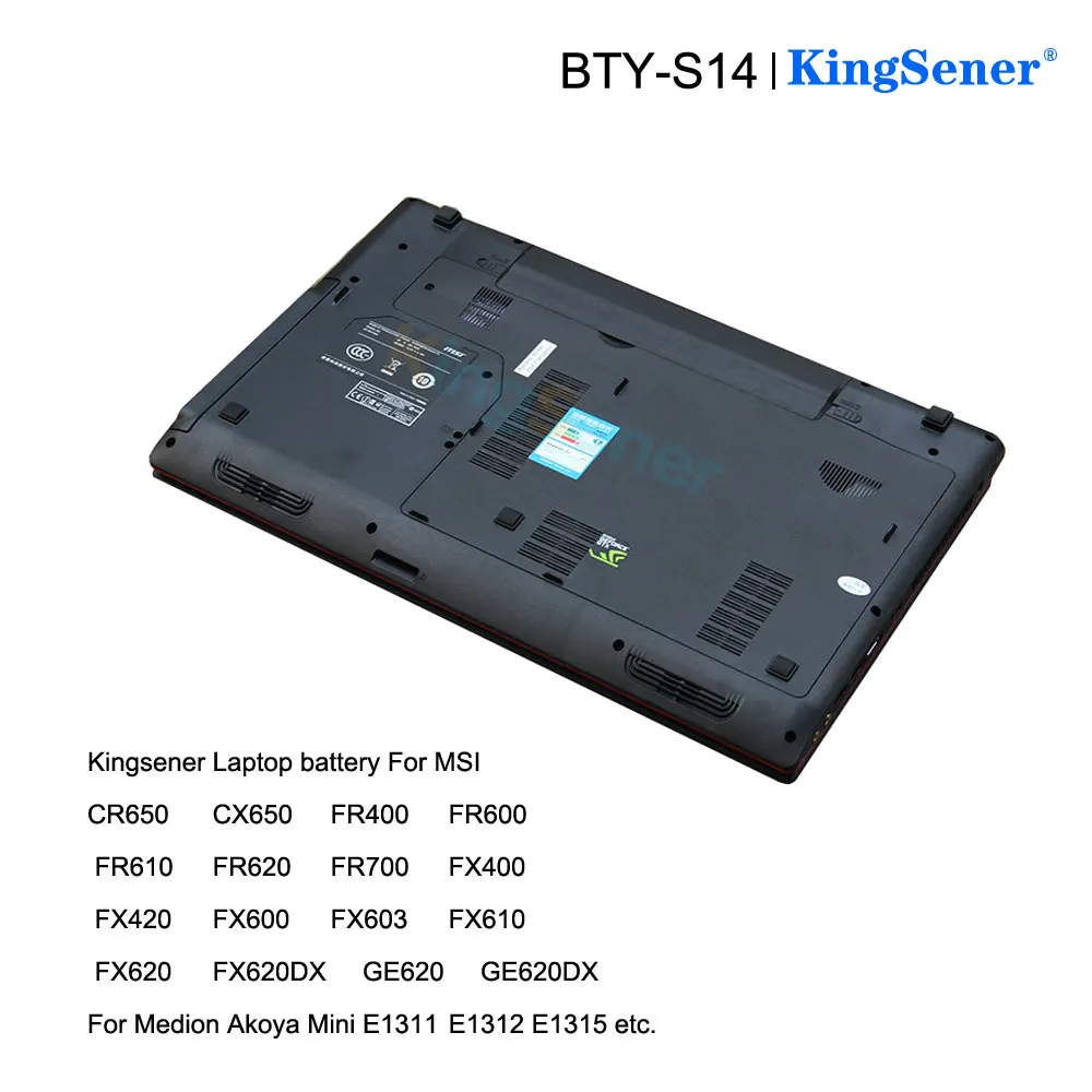 Bateria do Portátil do Kingsener-bty-s14 para Msi Ge70 Ge60 Fx720 Ge620 Ge620dx Ge70 A6500 Cr41 Cr61 Fr720 Cx70 Fx700 Cx650 11.1v 6800mah - Imagem 5