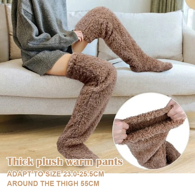 Over Knee High Fuzzy Long Socks Plush Slipper Stockings Leg Warmers Winter  Home Sleeping Socks XIN-Shipping - AliExpress