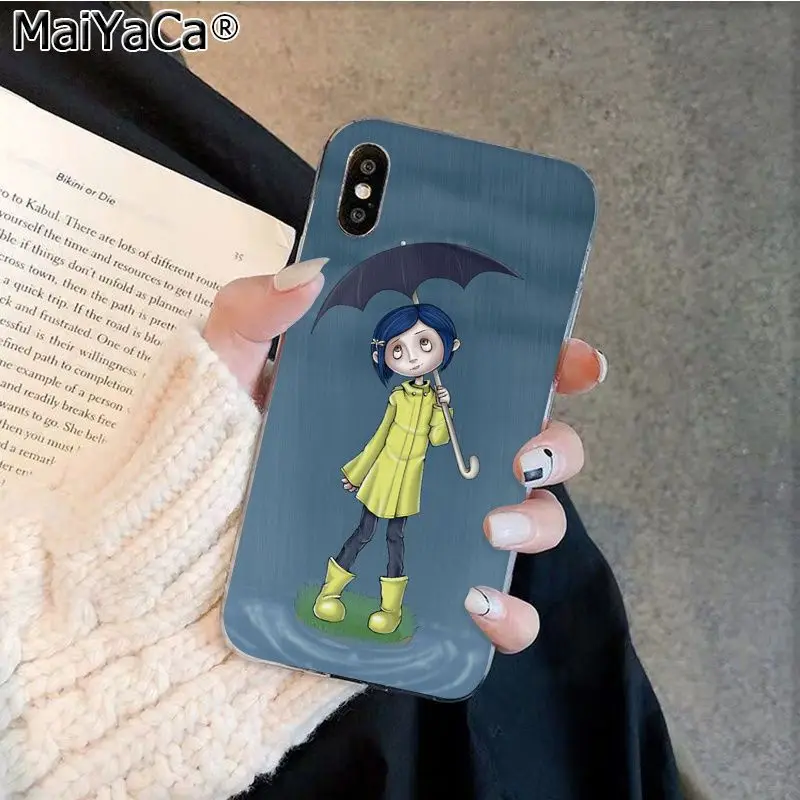 MaiYaCa Coraline и Волшебная Дверь рукоделие принт рисунок телефона чехол для Apple iphone 11 pro 8 7 66S Plus X XS MAX 5s SE XR