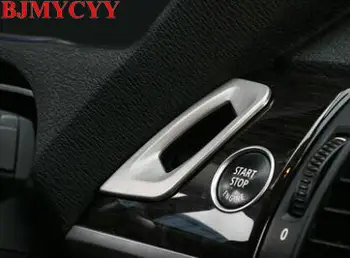 

BJMYCYY Car styling keyhole decorative frame cover trim stainless steel Cover sticker strip for BMW X5 E70 X6 E71 2008-2014