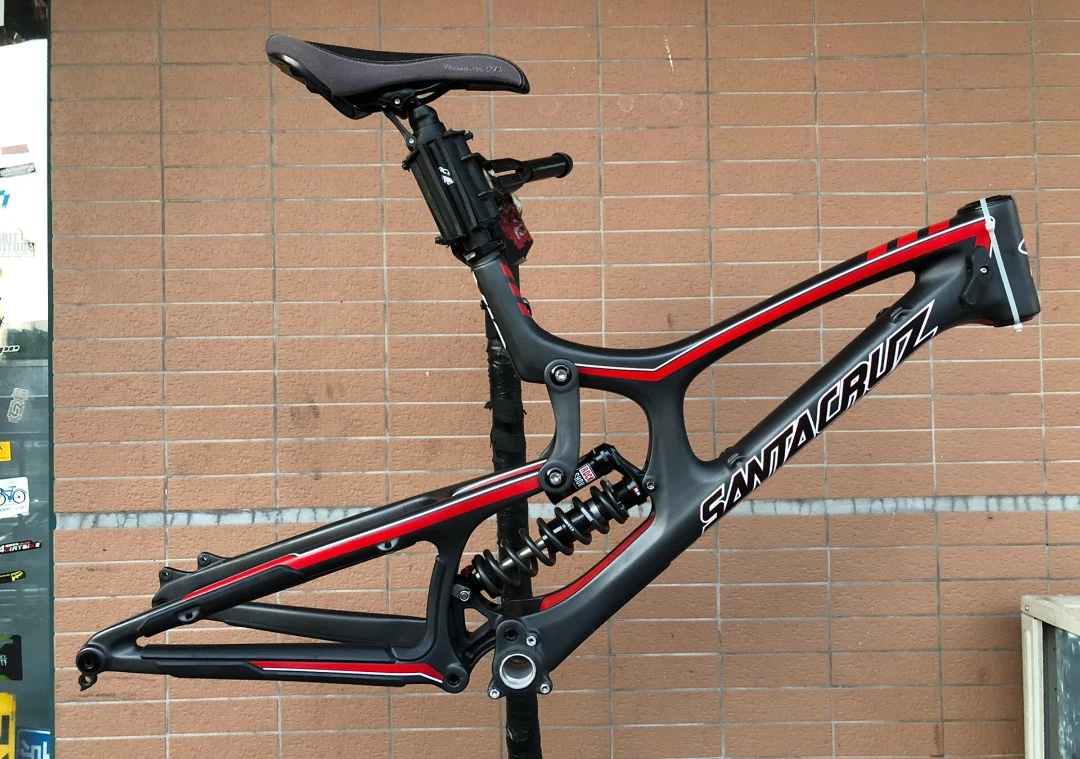 Usato V10 26 ''taglia L telaio DH telaio Full Carbon Rockshox Kage R Shock MTB  telaio a sospensione completa corsa 200MM|Bicycle Frame| - AliExpress