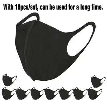 

10PCS Dustproof Sponge Washable Reusable Tattoo Mouth Face Mask Tattooing Accessories Anti Dust Anti Pollution Mouth Cover Masks