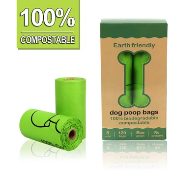 

Dog Poop Bag Biodegradable Dog Waste Bag For Dogs and Cats Cornstarch Disposable Pet Garbage Bag Outdoor Clean Toilet Waste Bags