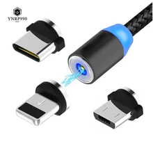 Магнитный usb-кабель для быстрой зарядки, магнитный кабель типа C для зарядки и передачи данных, шнур для мобильного телефона, 1 м, 2 м, кабель Microusb type-C для iPhone
