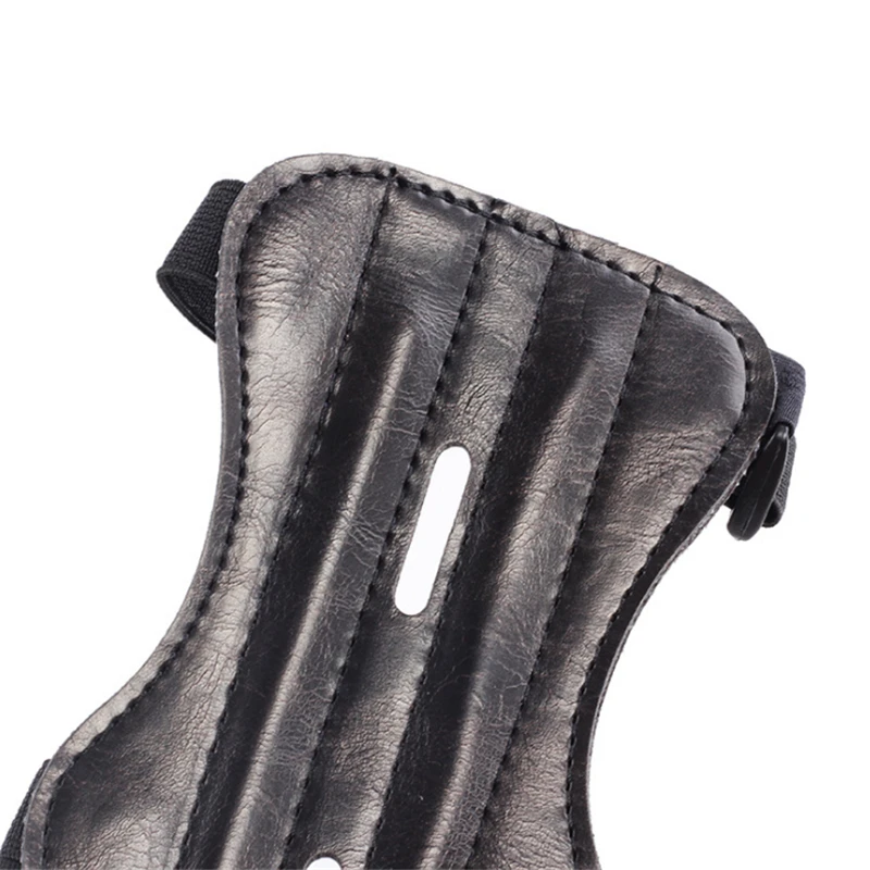 Forearm Gear Men Women Target Archery PU Leather Outdoor Adjustable Lightweight Professional Strap Protection Arm Guard Elastic