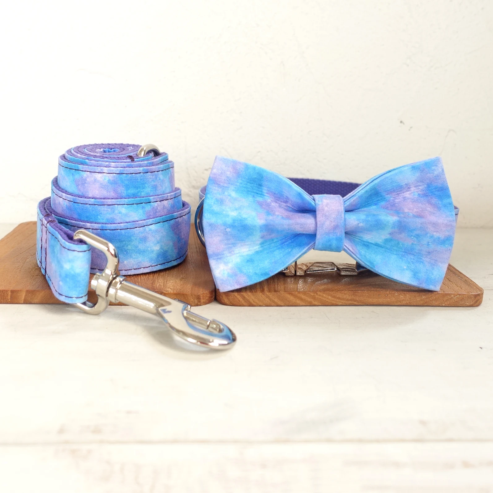 Luxury Designer Pattern Dog Collars For Small Big Dogs Custom Id Dog Collar & Leash Set Metal