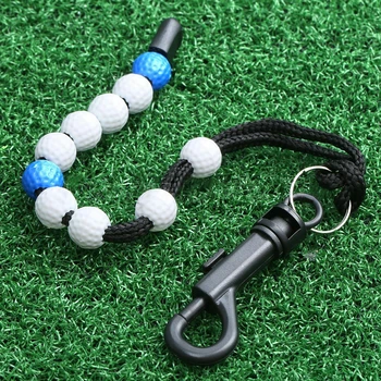 

Aid Training Chain Remenber Durable Nylon Professional With Clip Putt Portable Counter Golf Score Beads