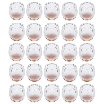 

32Pcs Chair Leg Caps Silicone Floor Protector Furniture Table Feet Covers Round 1-1 / 4 inch to 1-3 / 8 inch