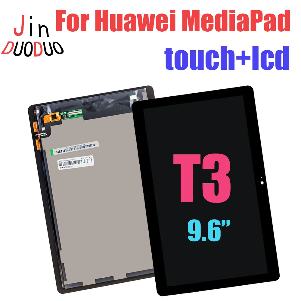 9.6 "Originale Per Huawei Mediapad T3 Display Lcd Touch Screen Digitizer Per Huawei Mediapad T3 Lcd Con Cornice Ags-L03 Ags-L09 W09