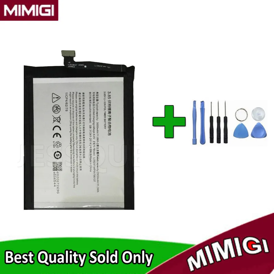 Toolsets + 3000mAh Approx. 79mm*61mm*3.7mm Battery For ZTE Nubia Z11 MiniS mini s NX549J Bateria Batterie Batterij AKKU AKU | Мобильные