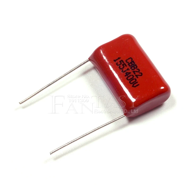 10PCS 400V155J 1.5UF Pitch 20MM 400V 155 1500nf CBB Polypropylene film capacitor polypropylene film capacitor cbb capacitor