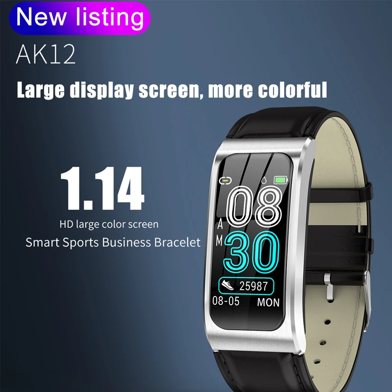 AK12 Smart watch Color watches Women Health Sports Bracelet Ip68 Waterproof Smart watchTPU Strap smartwatches