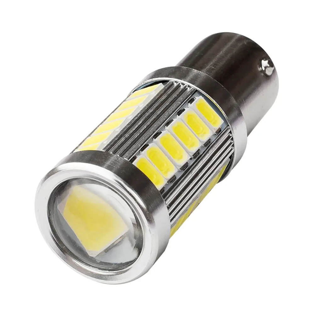 BA15S 1156 P21W 33-светодиодный SMD 5730 без ошибок автомобиля задние светодиодные лампы тормозного светильник Обратный лампы белого и желтого цвета 12V