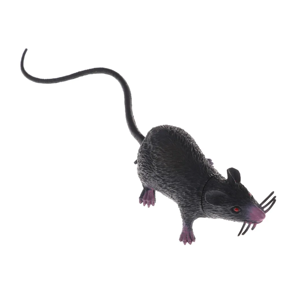 Prank Toys 22cm Small Rat Fake Lifelike Mouse Model Prop Halloween Gift Party Decor