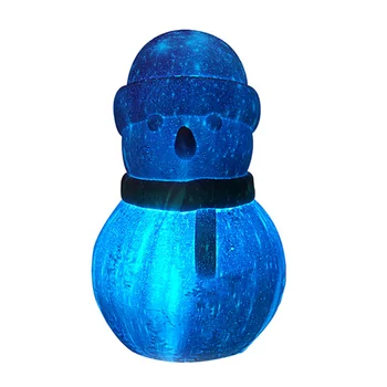 

1 Pc LED Bedroom Warm Lights Night Lamp Christmas Snowman Shape Atmosphere Lamp